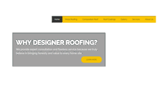 Desktop Screenshot of designerroofing.com