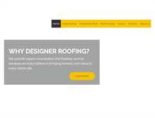 Tablet Screenshot of designerroofing.com